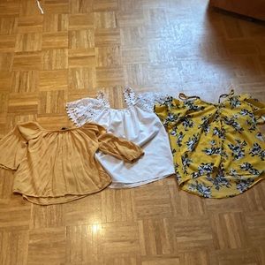 Lot of 3 blouses